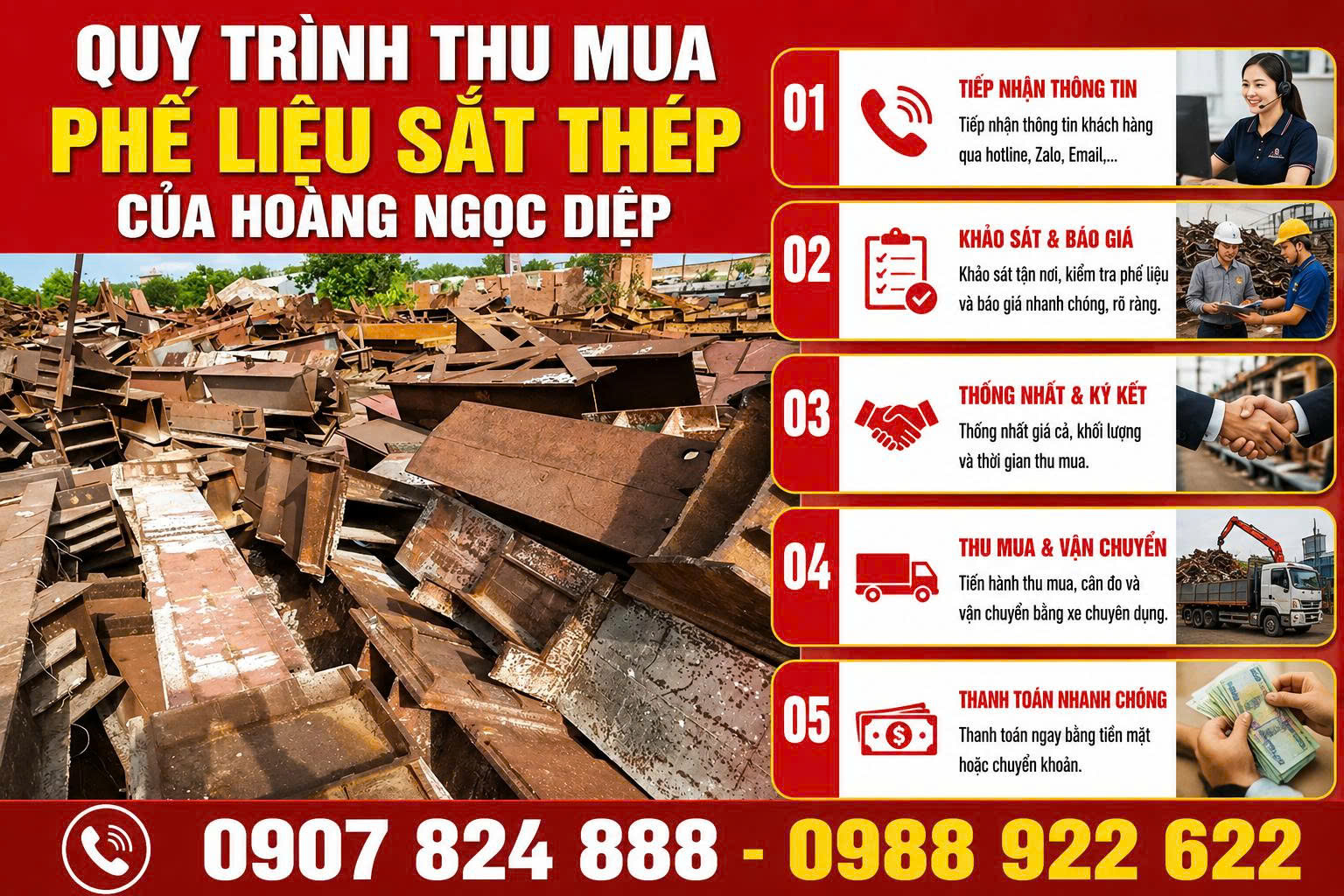 thu mua phế liệu sắt thép