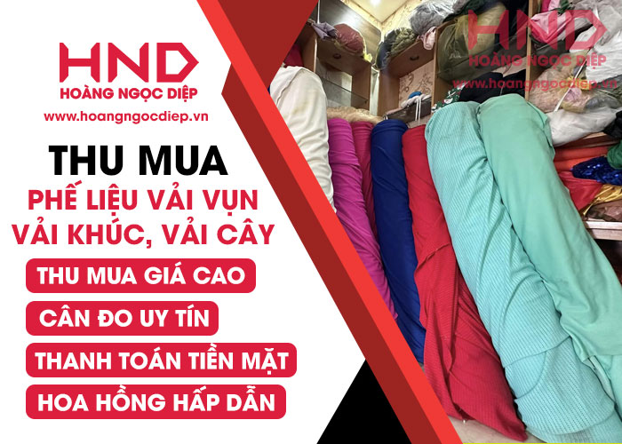 Thu mua phế liệu Vải vụn, vải cây, vải tồn kho