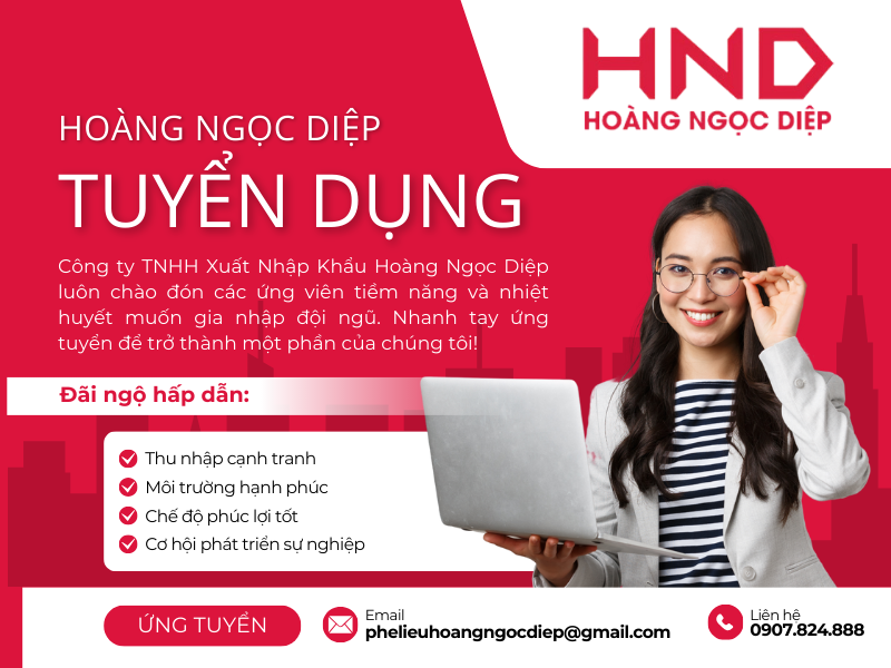 Hoàng Ngọc Diệp tuyển dụng