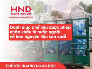 phế liệu được phép nhập khẩu