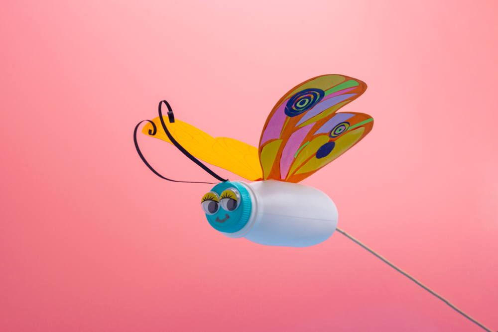 tái chế chai nhựa thành con vật