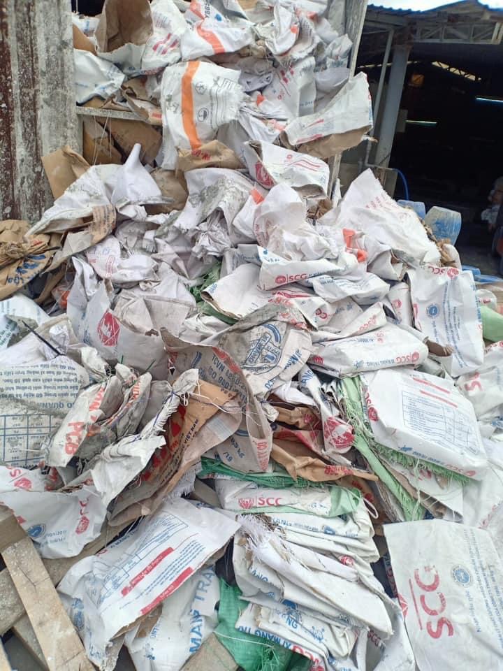 thu mua vỏ bao xi măng phế liệu