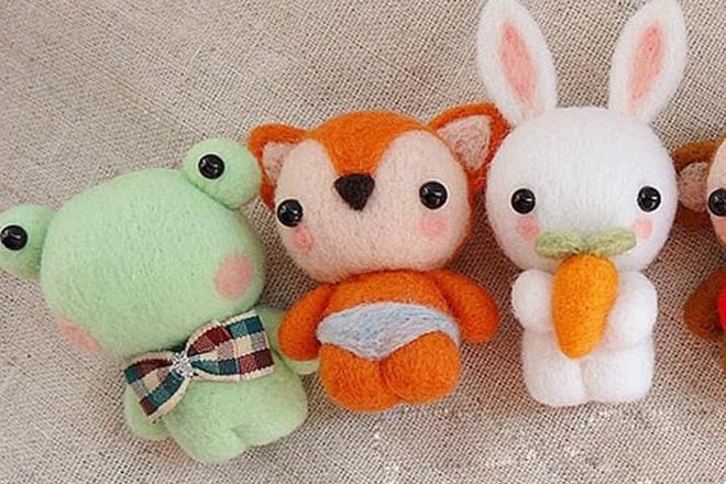 làm gấu bông bằng vải vụn