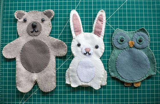 làm gấu bông bằng vải vụn