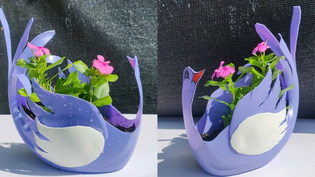 chậu cây tái chế