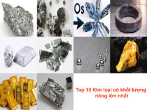 kim loại có khối lượng riêng lớn nhất