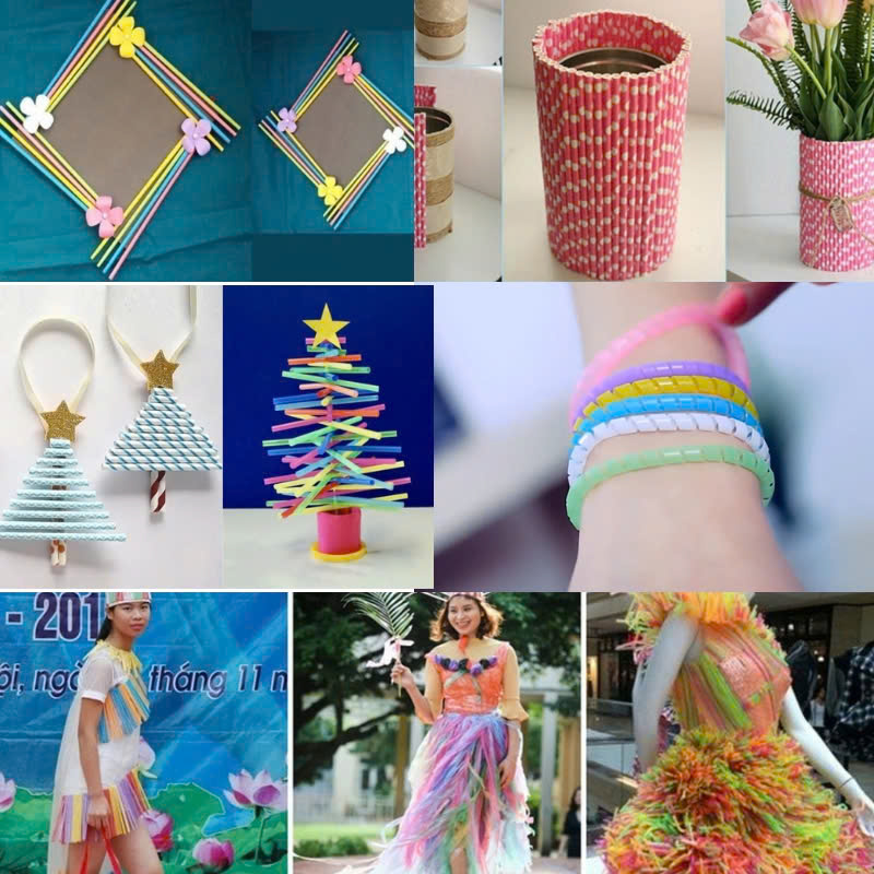 tái chế ống hút​