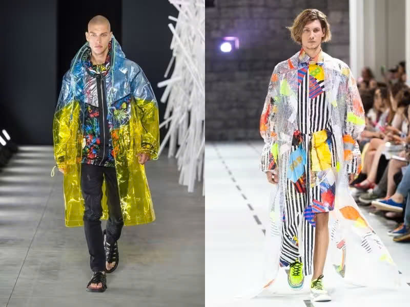 trang phục tái chế từ áo mưa