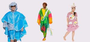 trang phục tái chế từ áo mưa