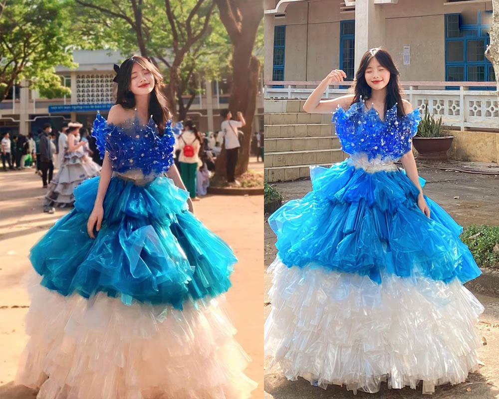 cách làm váy bằng ni lông