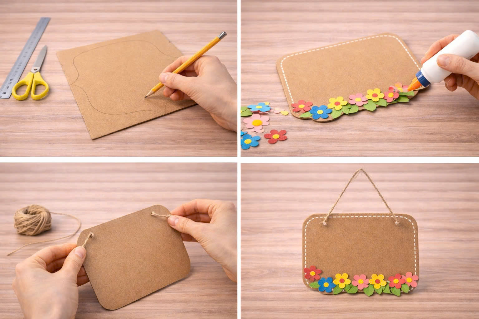 làm đồ handmade từ bìa carton