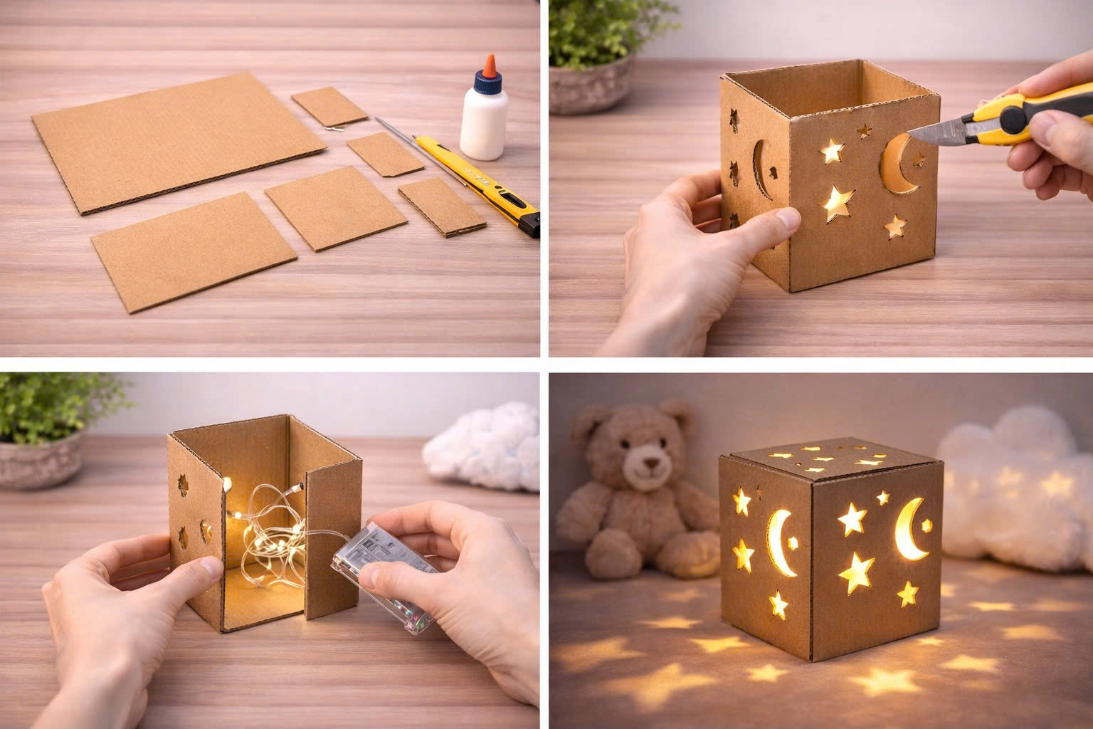 làm đồ handmade từ bìa carton