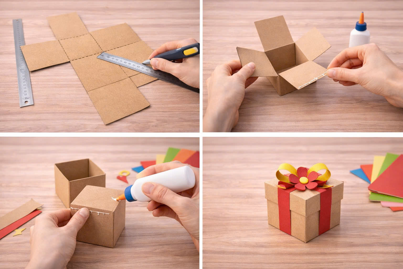 làm đồ handmade từ bìa carton