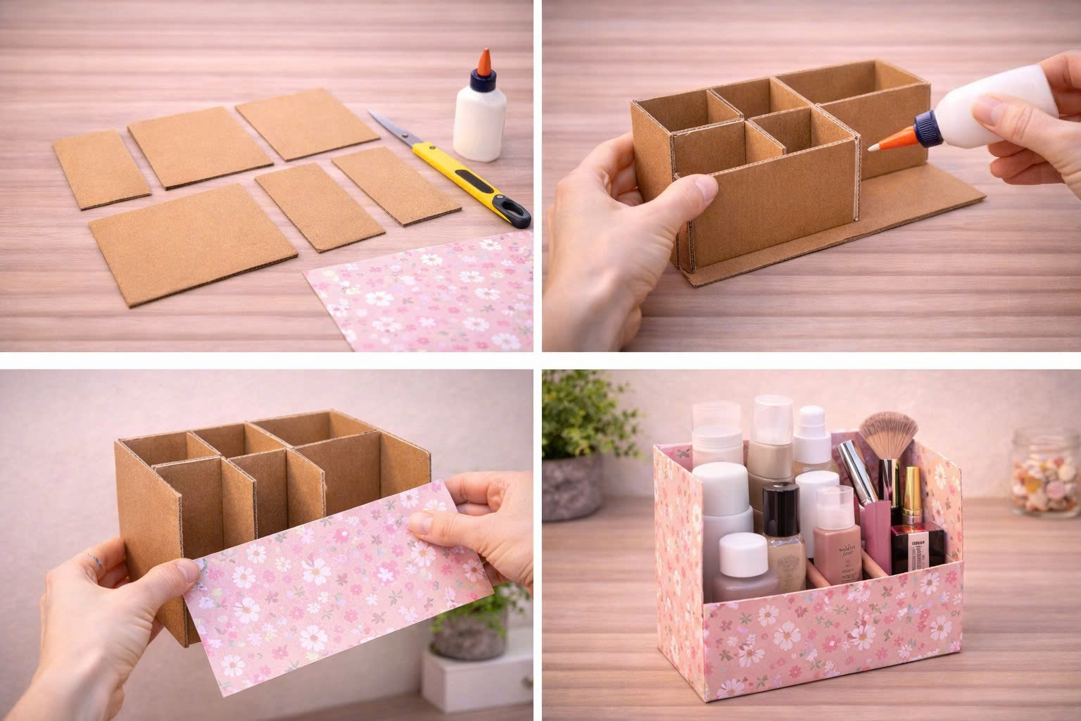 làm đồ handmade từ bìa carton
