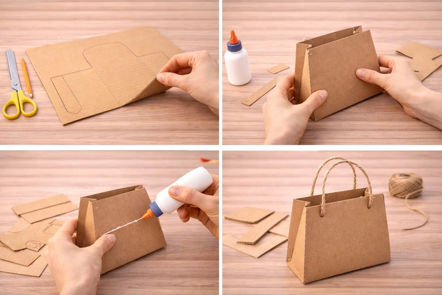 làm đồ handmade từ bìa carton