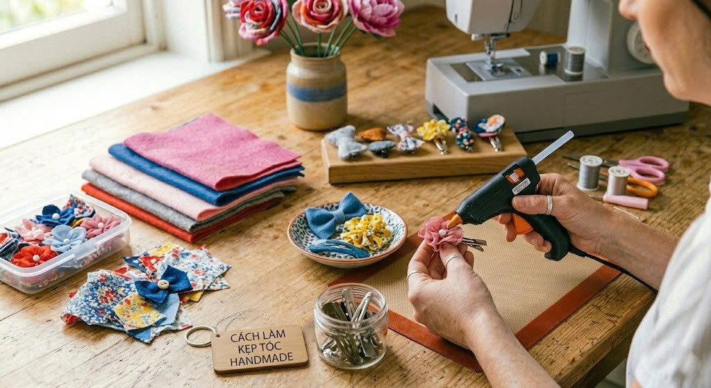 làm đồ handmade bằng vải vụn