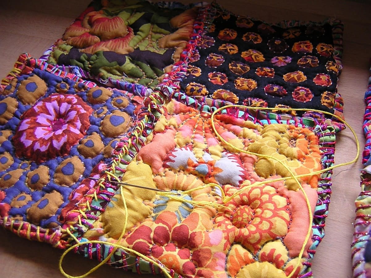 làm đồ handmade bằng vải vụn
