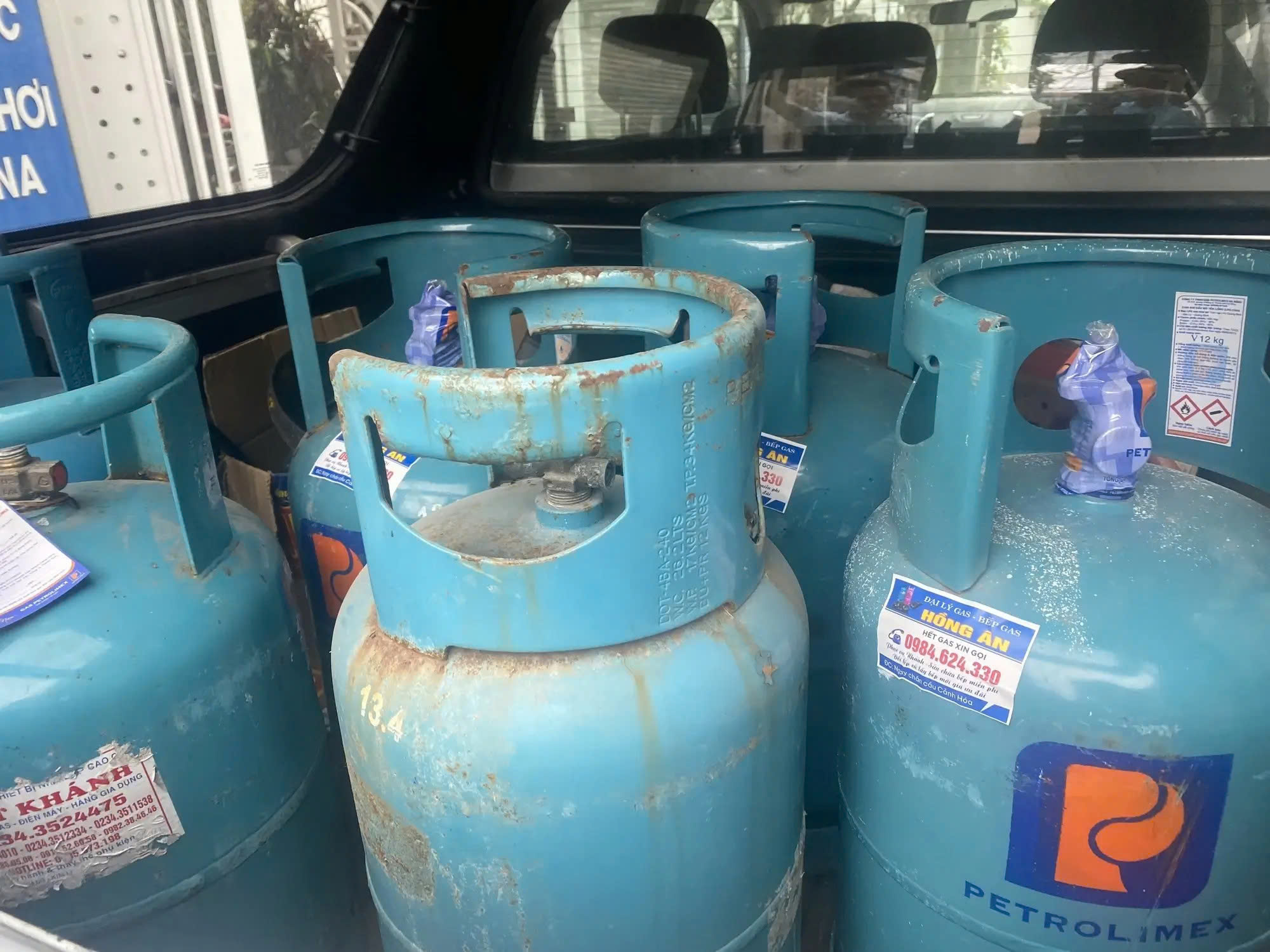 thu mua vỏ bình gas cũ