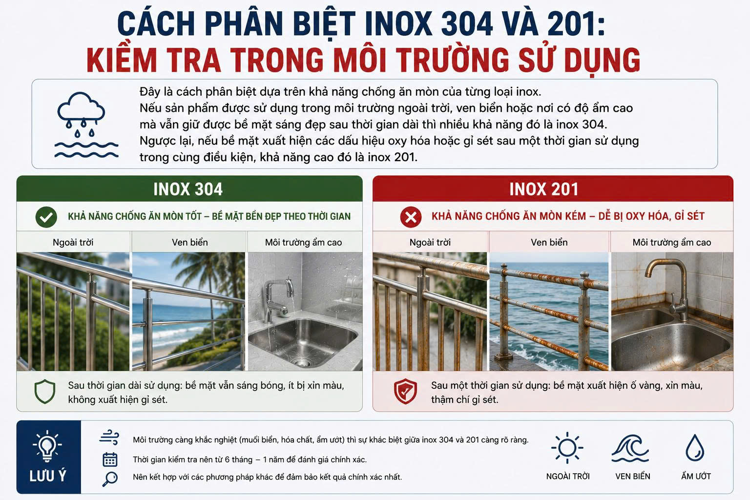 inox 304 và 201