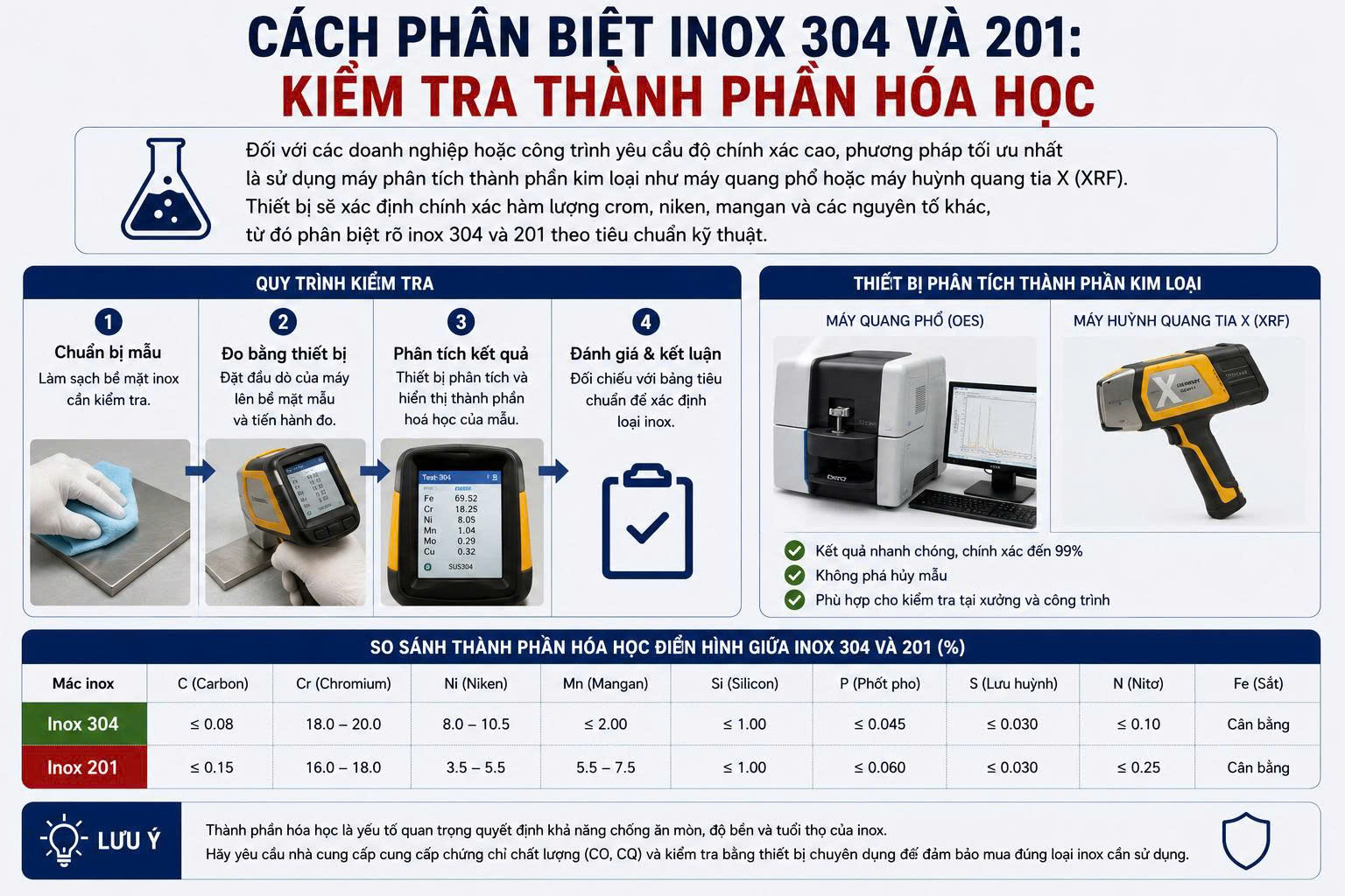 inox 304 và 201