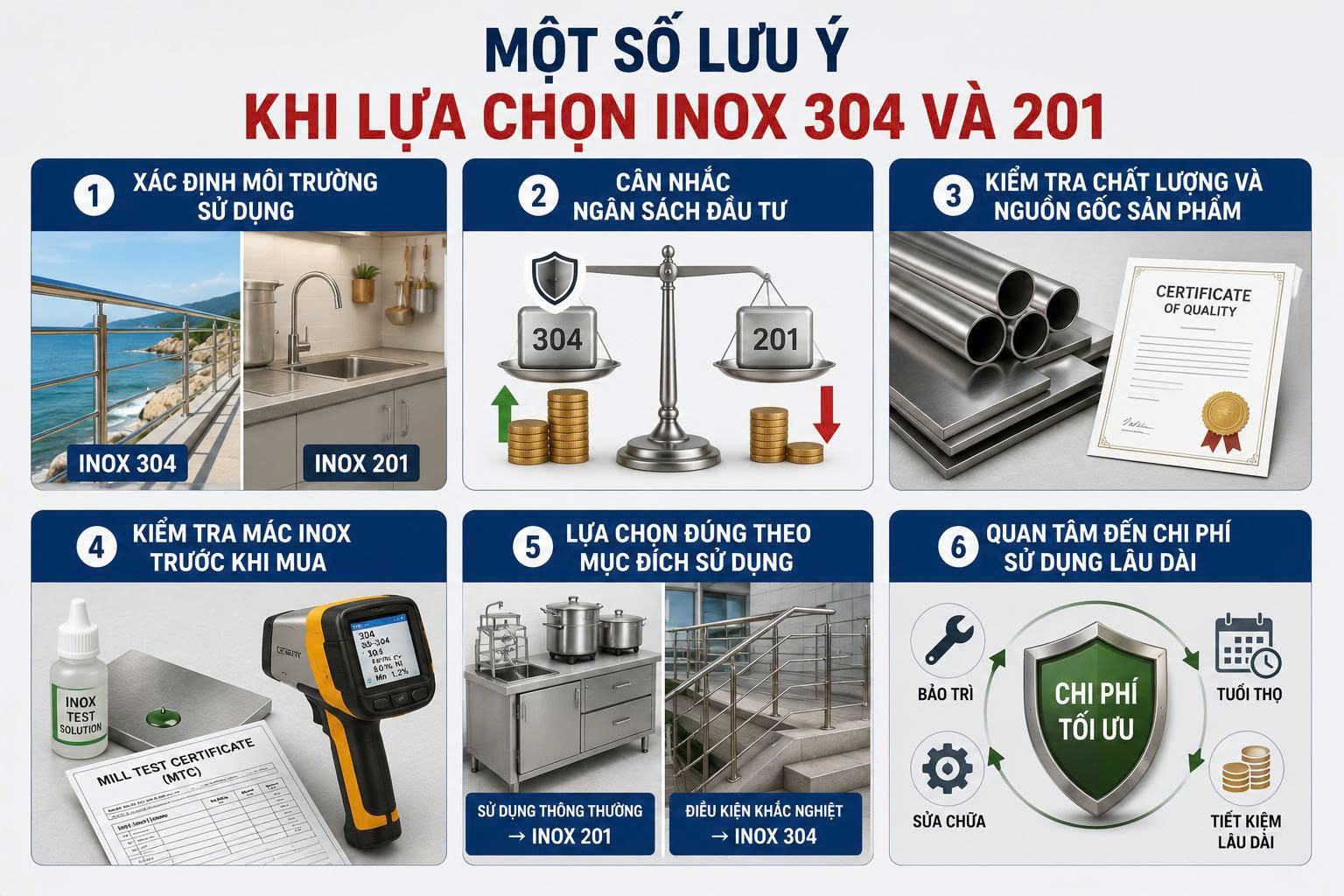 inox 304 và 201