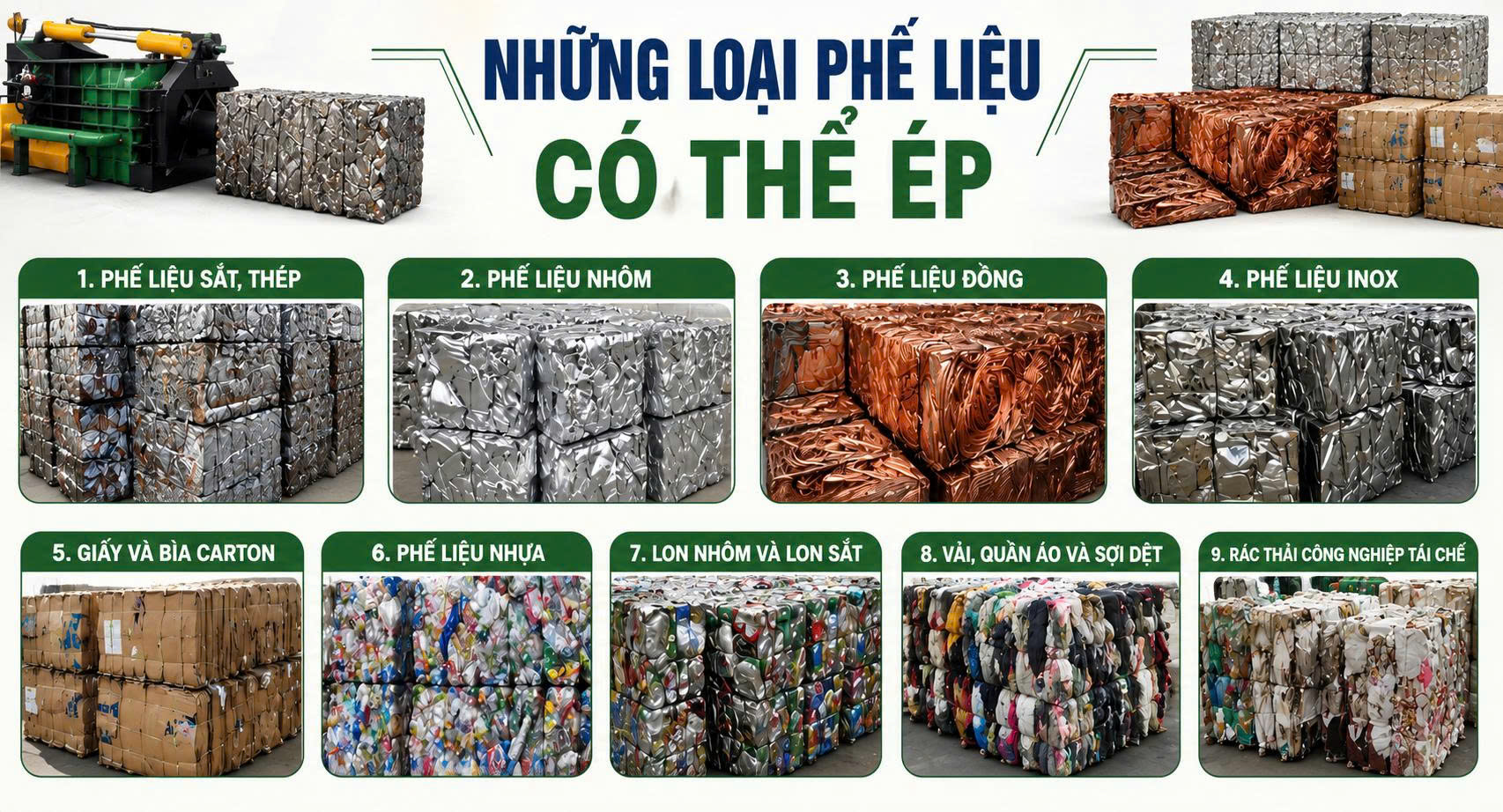 máy ép phế liệu