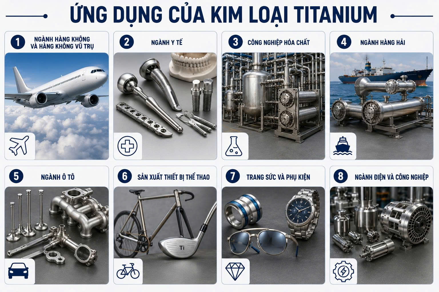 kim loại titanium