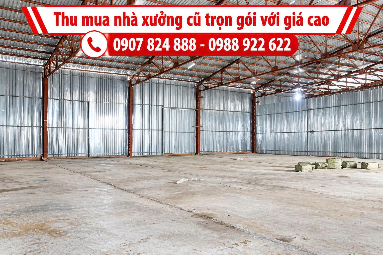 thu mua nhà xưởng cũ
