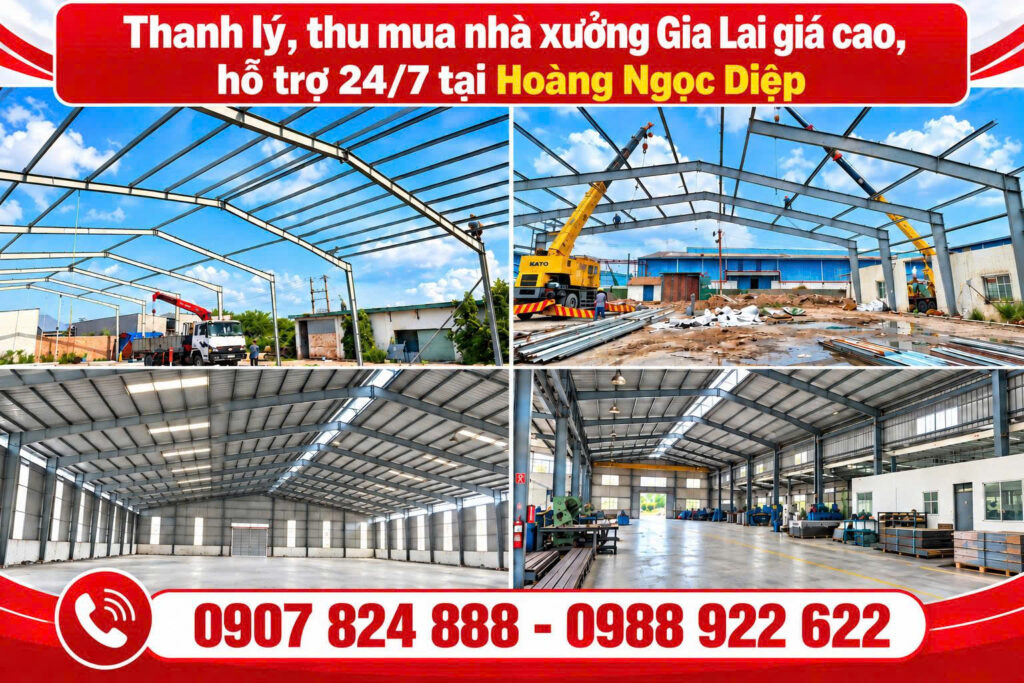 Thu mua nhà xưởng Gia Lai