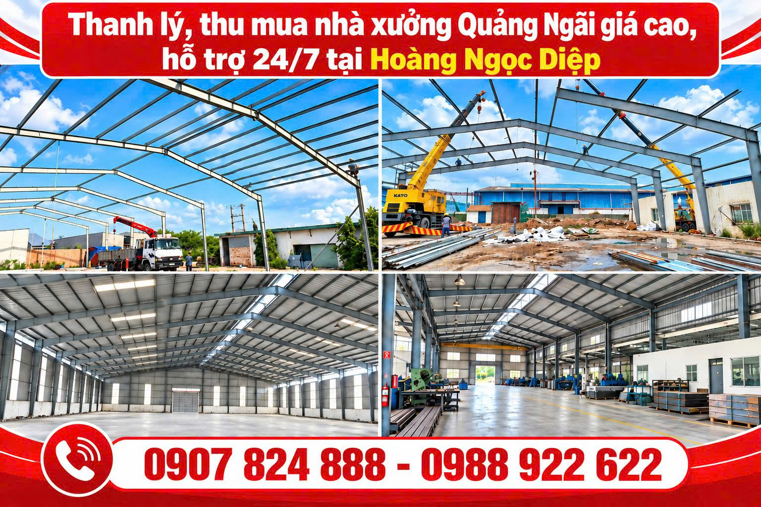 Thu mua nhà xưởng Quảng Ngãi
