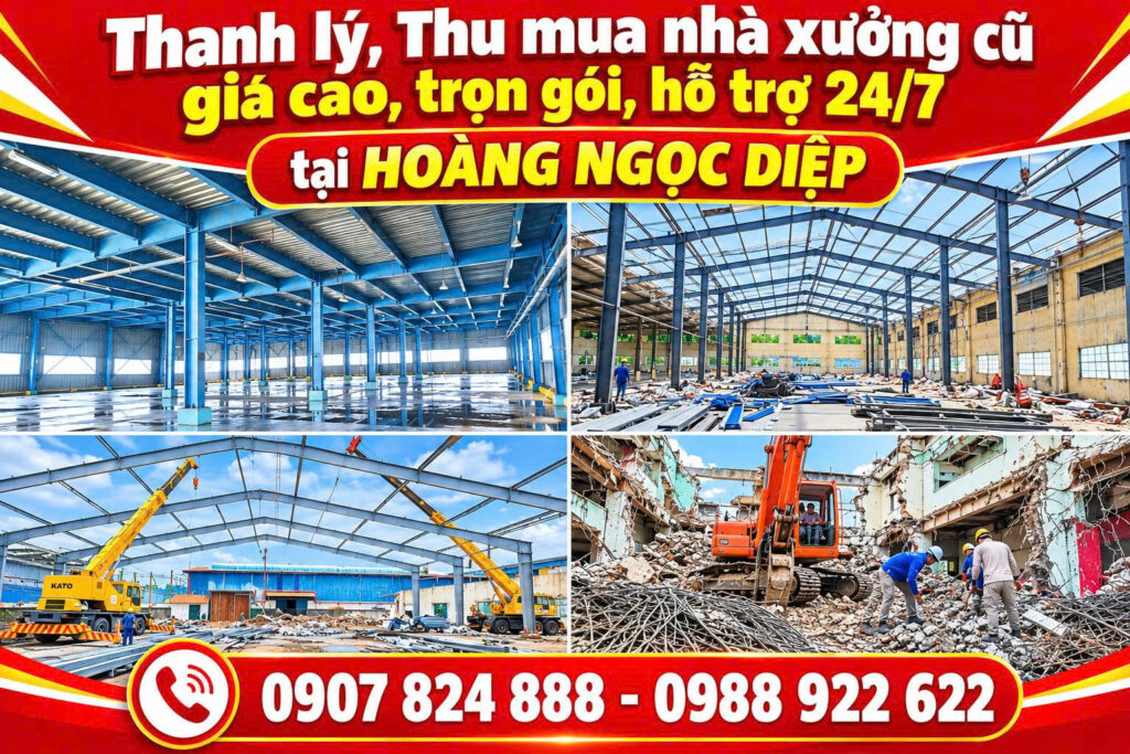 thu mua nhà xưởng cũ