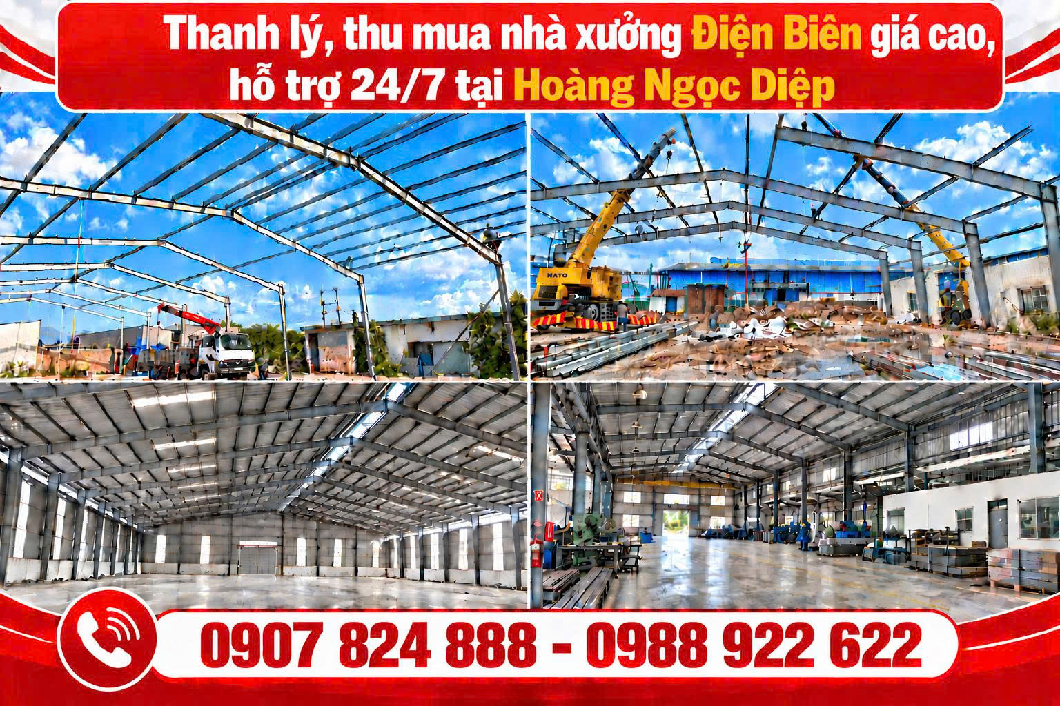 Thu mua nhà xưởng Điện Biên