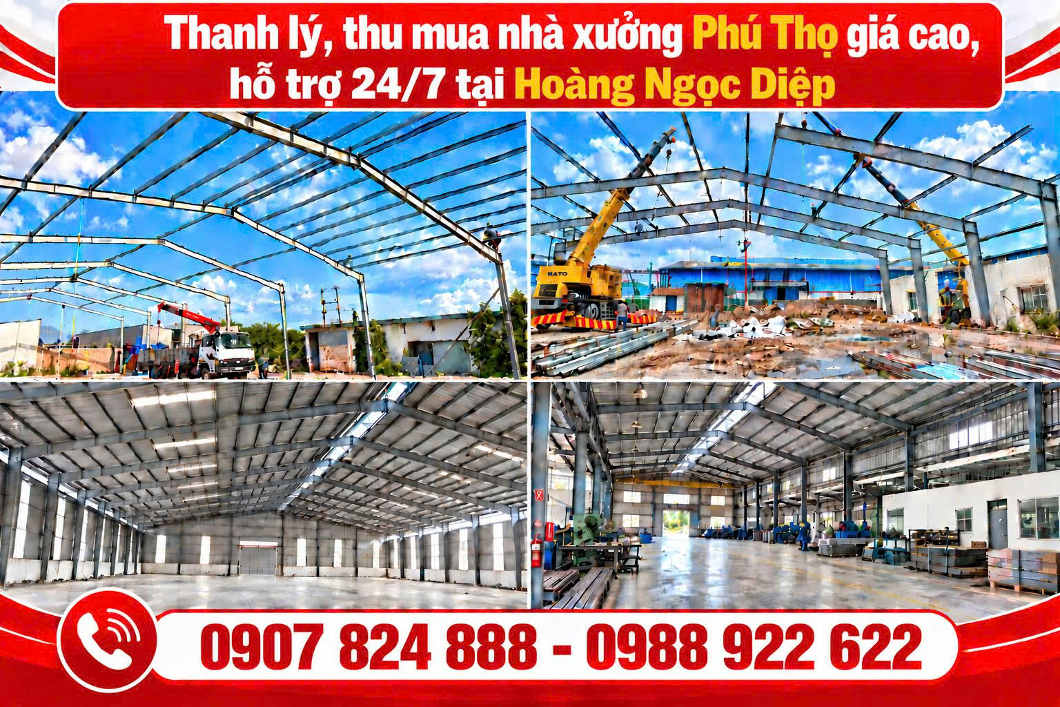 Thu mua nhà xưởng Phú Thọ