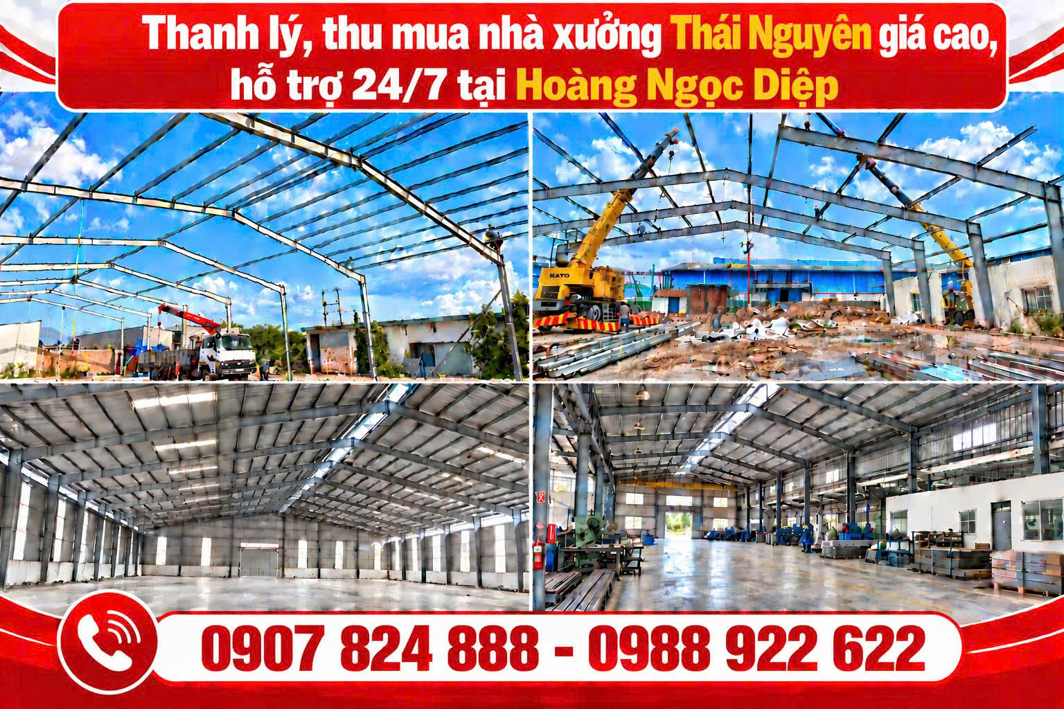 Thu mua nhà xưởng Thái Nguyên